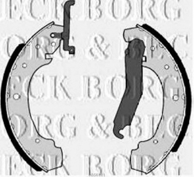 BORG & BECK bbs6181 -  Комплект тормозных колодок